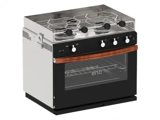 Eno-Einbau-Gasbackofen Allure mit Kocher und Grill / 3-flammig / 30mbar