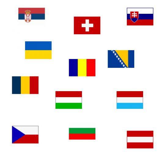 Flagge 20 x 30 cm ÖSTERREICH SB-Pack