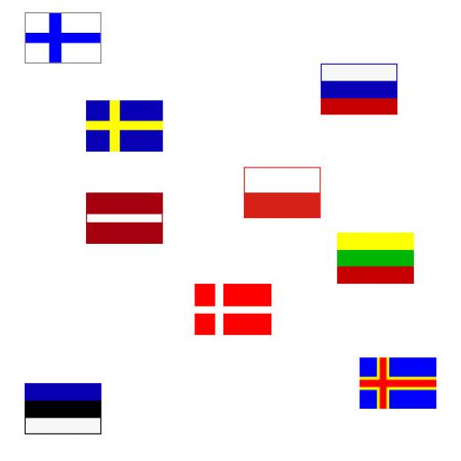 Flagge 30 x 45 cm ESTLAND SB-Pack