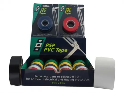 Flammhemmendes PVC Tape - Sortiment (6farbig a 4Stk)