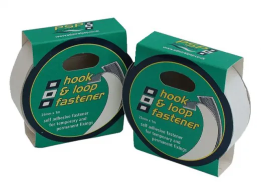 Hook & Loop Klettband 25mm 1m schwarz