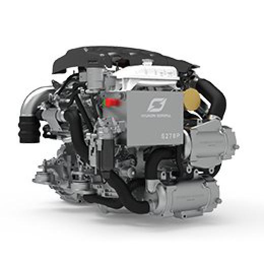 Hyundai Scheepsdieselmotor S270P Turbo intercooler Technodrive keerkoppeling TM880A reductie 1531