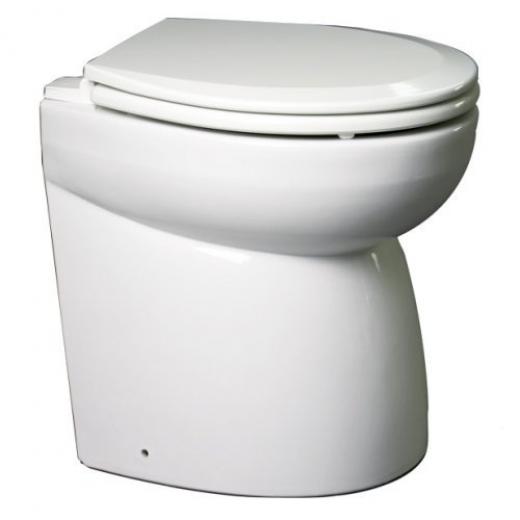 Johnson Pump AquaT Deluxe standard-Electric Toilette Standard Modell schräge Rückseite 24V/10A