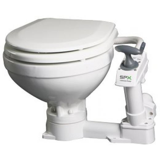 Johnson Pump AquaT Toiletten mit manueller Pumpe kompakt Pot einlaß Ø19mm Abfuhr Ø38mm