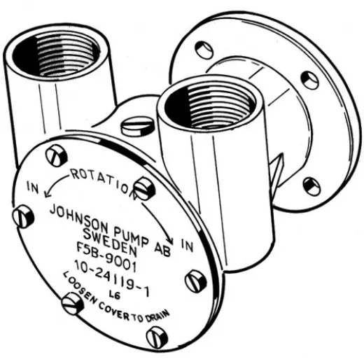 Johnson Pump Bronze KühlwasserImpellerpumpe F5B9 Mitsubishi S4S4DQ Mercedes OM636 OM616