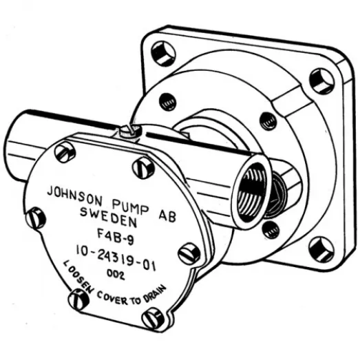 Johnson Pump selbstansaugende Bronze KühlwasserImpellerpumpe F4B9