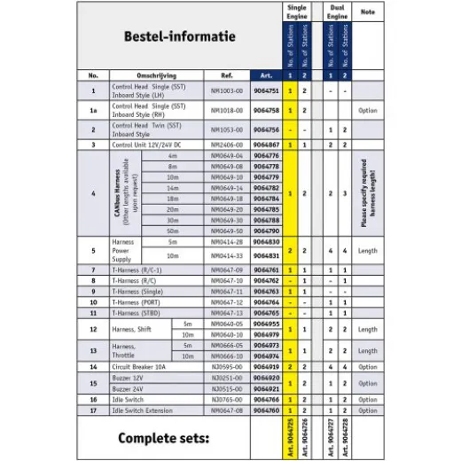 KE5 ElektrMotorbedienung ein Motor 1 Steuerstand für Innenborder