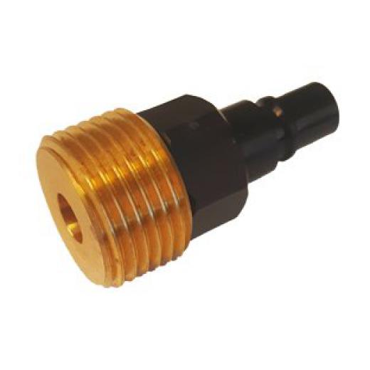 Messing connector en plastic adapter voor art 037190