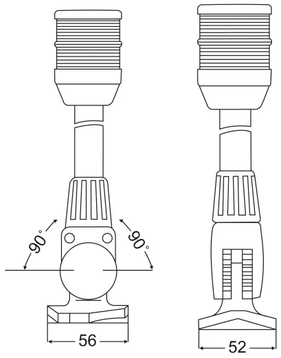 NaviLED weiß 360° Stab klappbar 12 weiß