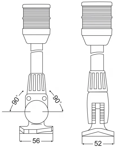 NaviLED weiß 360° Stab klappbar 24 weiß