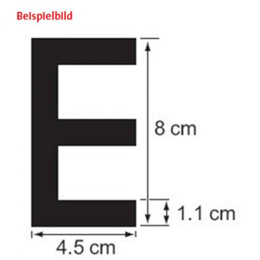 PLASTIMO Buchstabe A 8 cm schwarz