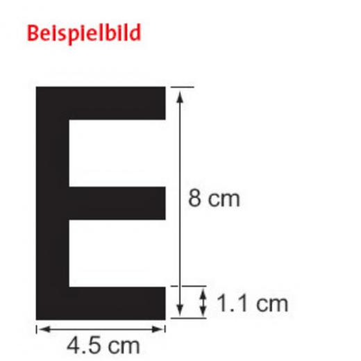 PLASTIMO Buchstabe A 8cm schwarz RIB