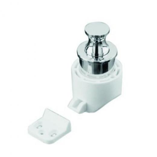 PLASTIMO CHRBR TH16 NICKEL LOCK PUSHBUTTON