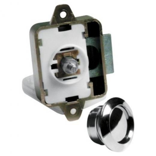 PLASTIMO CHRBR WHITE LOCK PUSHBUTTONS E13