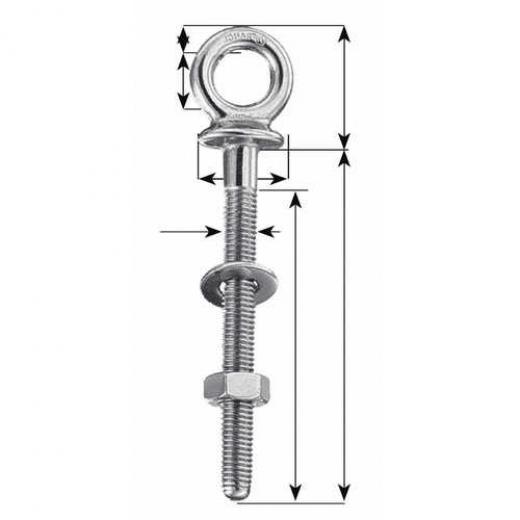 PLASTIMO EYE BOLT 10X100MM