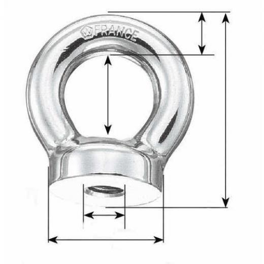 PLASTIMO EYE NUT 10X150MM H36MM