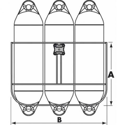 PLASTIMO Fenderkorb Classic 3 für 150mm Fender