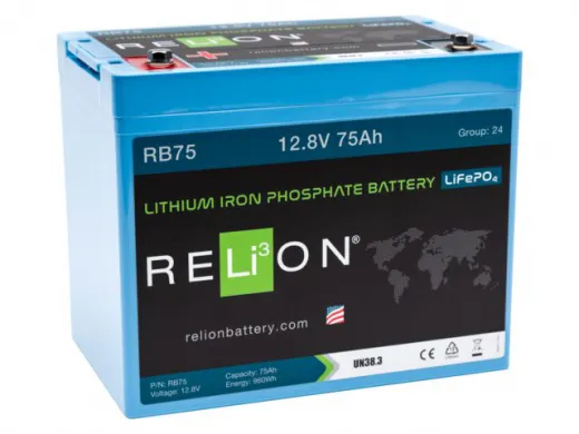 Relion Lithium-Ionen-Batterie LiFePO4 12.8V 75Ah