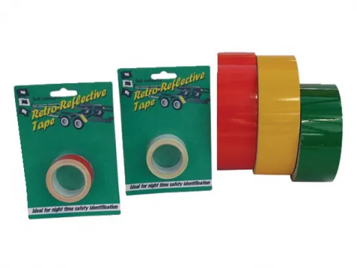 Retro Reflective Tape 25mm 2.5m gelb (2Stk)