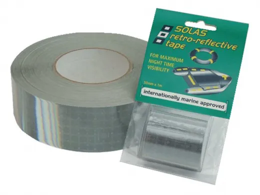 Retro Reflective Tape SOLAS 50mm 1m silber