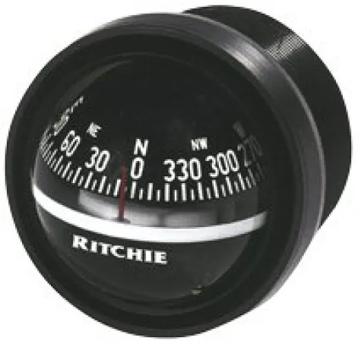 Ritchie Kompass Modell Explorer V572 12V Armaturenbrettkompass Rose Ø69 9mm 5º schwarz