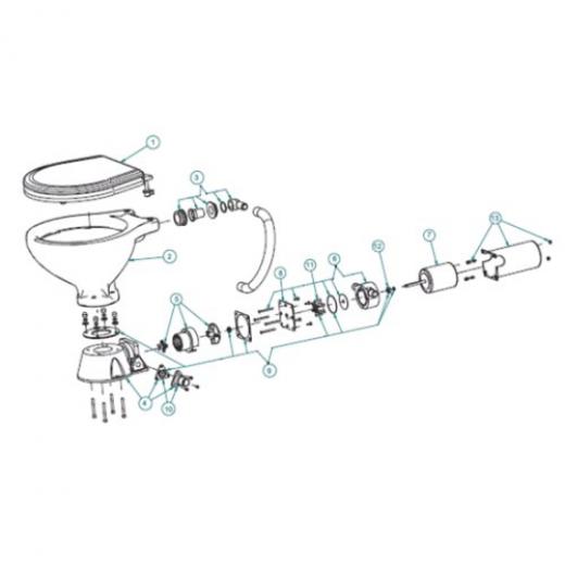 Rückschlagventil Auslaß elektrische Toilette