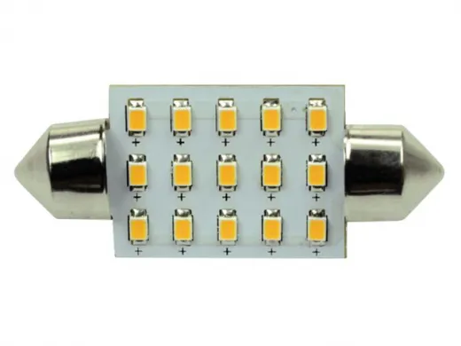 S-LED 15xSMD-Soffitte 42mm 10-30V 1,2W ww 2700K 120lm (in DE nicht lieferbar)