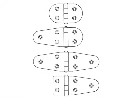 Scharnier Edelstahl 103x38.5x2mm