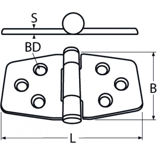 Scharnier mit Halteautomatik