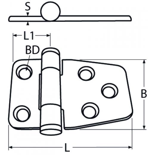 Scharnier mit Halteautomatik