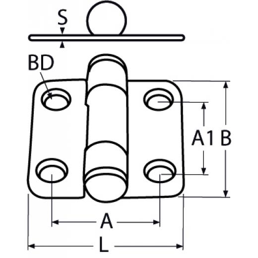 Scharnier mit Halteautomatik