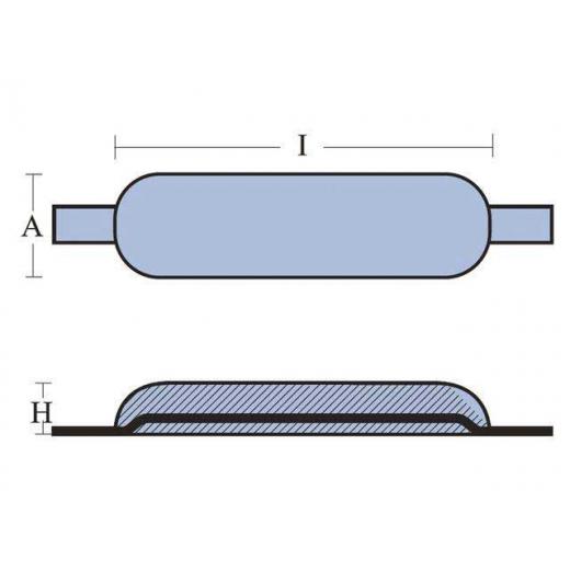 Schweißanode mit Aluminiumband