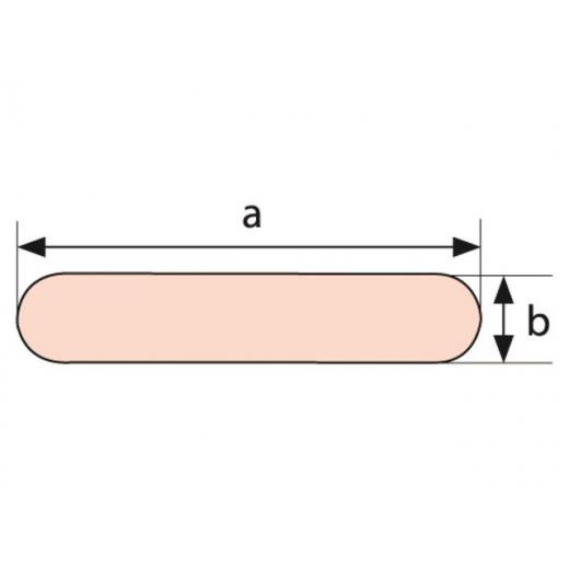 Segellatten Kunststoff 2m X18mm