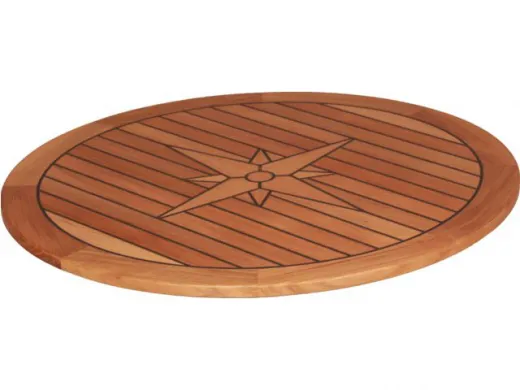 Teak-Tischplatte Circle Ø65cm