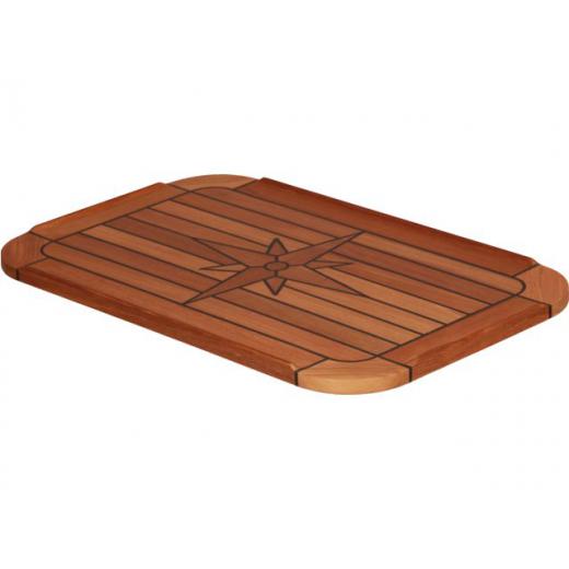 Teak-Tischplatte Classic 37x60cm