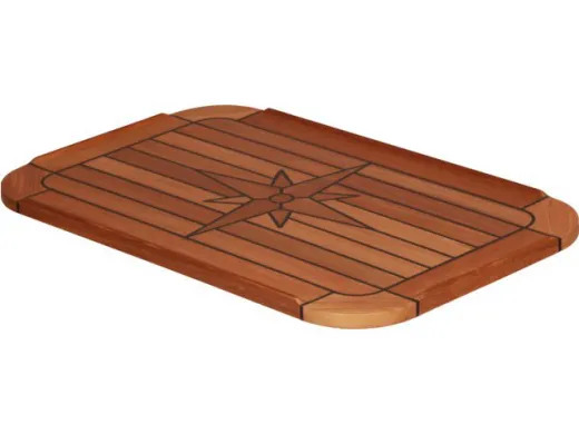 Teak-Tischplatte Classic 37x60cm