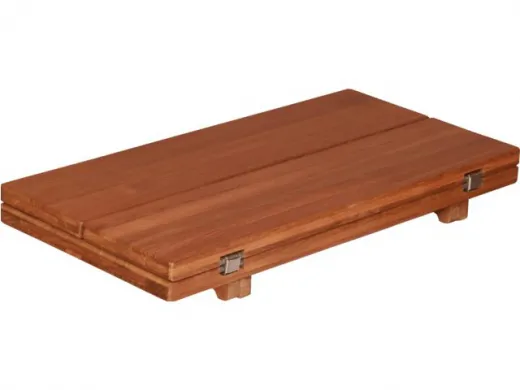 Teak-Tischplatte Wing 33/66x65cm