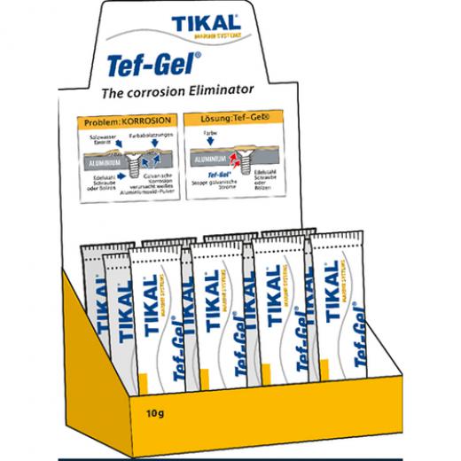 Tikal Tef Gel LADENDISPLAY mit 20x Tube 10g