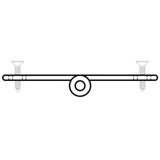 Tisch-Scharnier AISI316 80x30mm