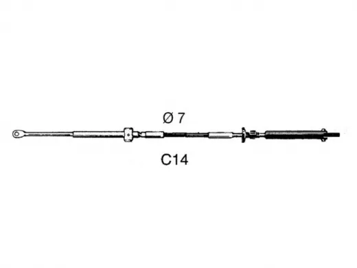 UF Schaltkabel C14 10ft 3,05m