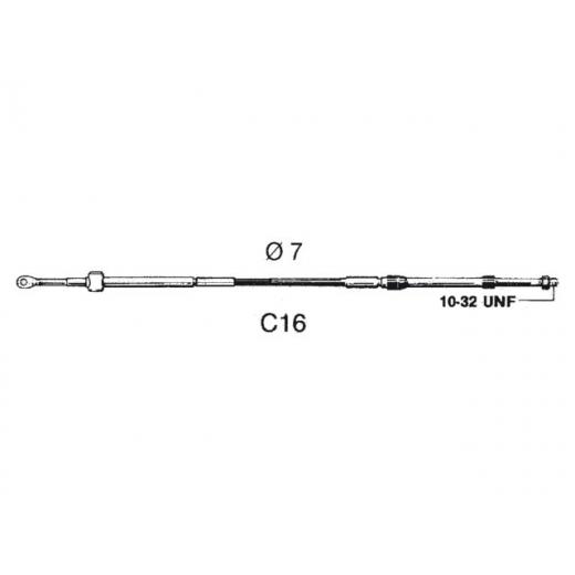 UF Schaltkabel C16 14ft 4,27m