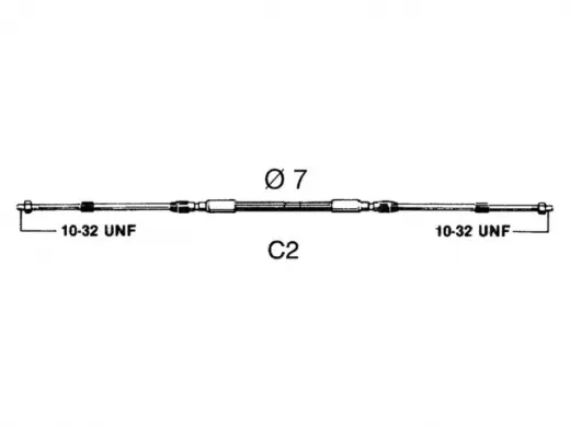 UF Schaltkabel C2 10ft 3,05m