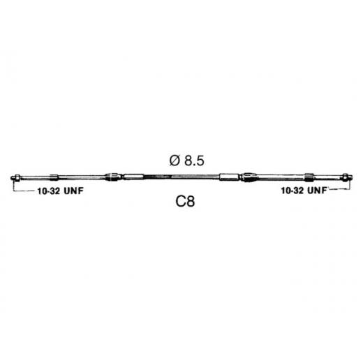 UF Schaltkabel C8 10ft 3,05m