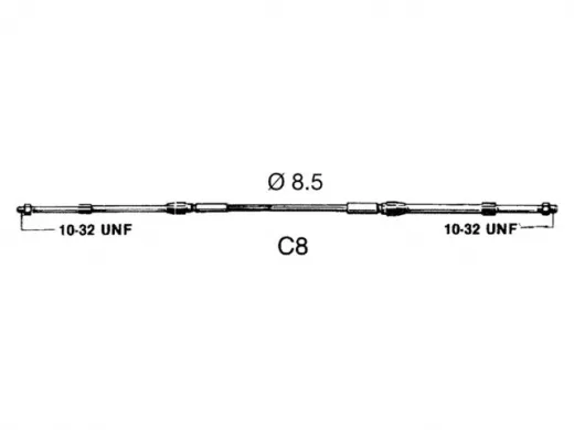 UF Schaltkabel C8 10ft 3,05m