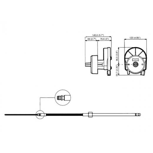 UF Steuerkabel M58 16ft 4,88m