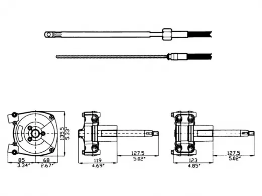 UF Steuerkabel M66 11ft 3,36m