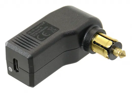 USB-C Ladestecker 90° 12/24V 3A für KFZ-Steckdosen 12mm