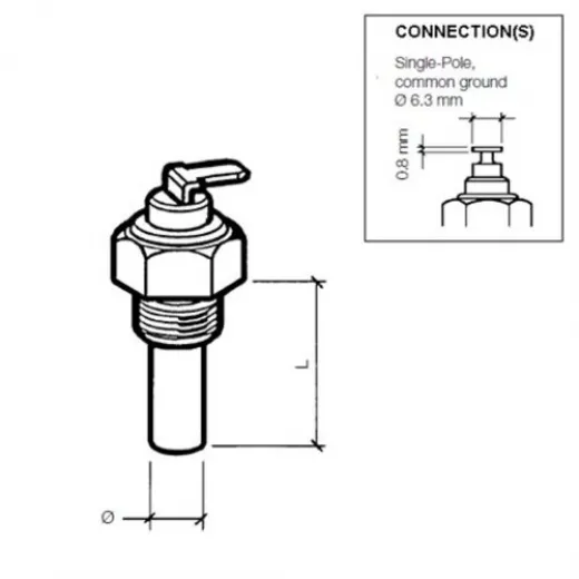 Veratron VDO Kühlmitteltemperatursensor 120°C - 1/