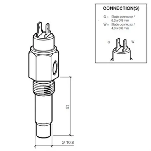 Veratron VDO Kühlmitteltemperatursensor 120°C - M1