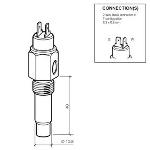 Veratron VDO Kühlmitteltemperatursensor 120°C - M1